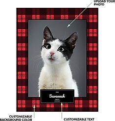 Frisco Personalized Plaid Photo Puzzle, 11" x 14" slide 2 of 4