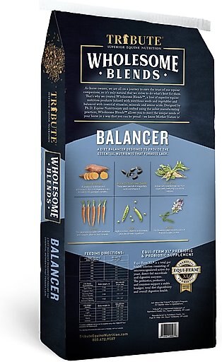 Tribute Equine Nutrition Wholesome Blends Balancer Horse Food, 50-lb bag
