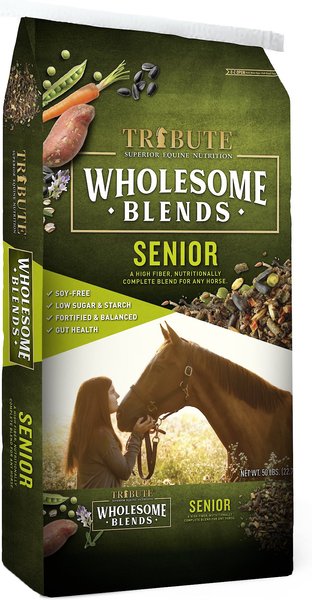 Tribute Equine Nutrition Wholesome Blends Senior Horse Food, 50-lb bag slide 1 of 10