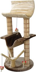 Penn-Plax Multi-Level Lounger 42-in Bamboo Cat Tree