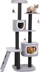 Penn-Plax SLS 2-Post Vertical 68-in Sisal Cat Tree & Condo slide 2 of 3