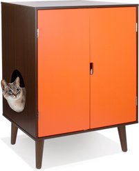 Penn-Plax Cat Cabinet, Orange/Red slide 2 of 8