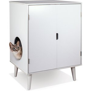 Penn-Plax Cat Cabinet, White