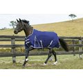 WeatherBeeta Comfitec Essential Standard Neck Lite Horse Blanket, Navy/Silver/Red, 54-in
