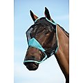 WeatherBeeta Comfitec Fine Mesh Horse Mask with Nose, Black/Turquoise, Full