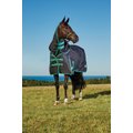 WeatherBeeta Green-Tec 900D Detach-A-Neck Medium Horse Blanket, Black/Bottle Green, 48-in