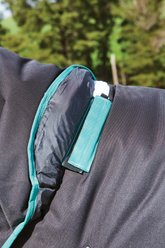WeatherBeeta Green-Tec 900D Detach-A-Neck Medium Horse Blanket, Black/Bottle Green, 48-in slide 2 of 7