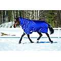 WeatherBeeta Comfitec Ultra Tough II Detach-A-Neck Heavy Horse Blanket, Blue/Charcoal/White, 75-in