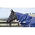 WeatherBeeta Comfitec Essential Neck Rug Lite Horse Blanket, Navy/Silver/Red, Full