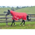 WeatherBeeta Comfitec Classic Combo Neck Heavy Horse Blanket, Red/Silver/Navy, 75-in