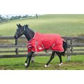 WeatherBeeta Comfitec Classic Standard Neck Lite Horse Blanket, Red/Silver/Navy, 78-in