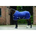 WeatherBeeta Comfitec 210D Channel Quilt Standard Neck Medium Horse Blanket, Navy/Silver/Red, 78-in
