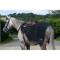 WeatherBeeta Anti-Static Fleece Quarter Sheet Horse Blanket, Black/Silver, Warmblood