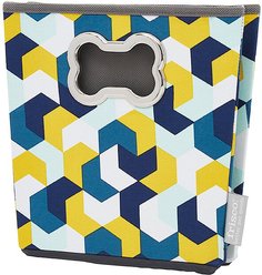 Frisco Rectangle Collapsible Pet Toy Storage Bin, Yellow Geometric slide 2 of 6