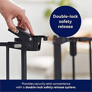 Frisco Steel 3-Panel Configurable Dog Gate, Black, 30-in
