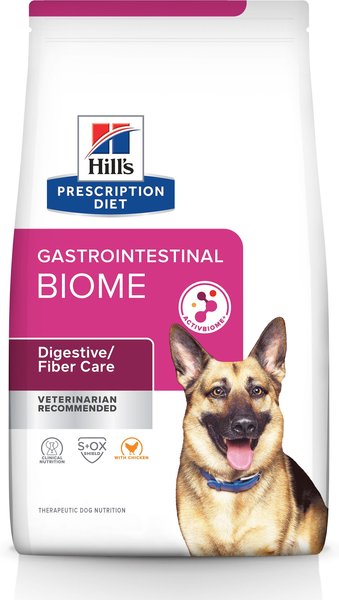 Hill's Prescription Diet Gastrointestinal Biome Chicken Flavor Dry Dog Food, 27.5-lb bag slide 1 of 11