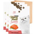Fancy Feast Savory Cravings Salmon Flavor Limited Ingredient Soft Cat Treats, 3-oz box, case of 3