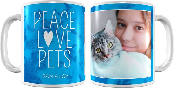 Frisco "Peace Love Pets" Personalized Coffee Mug, 11-oz
