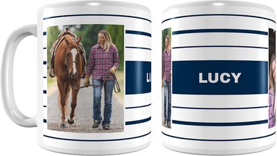 Frisco Preppy Stripes Personalized Coffee Mug, 11-oz, slide 1 of 1