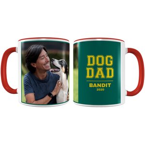 Frisco "Dog Dad" Red Personalized Coffee Mug, 11-oz