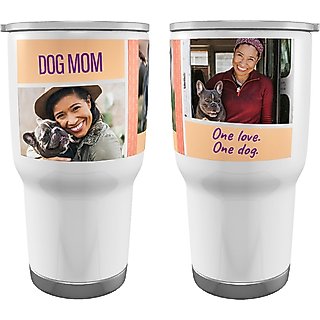 Frisco Double Walled "Dog Mom" Personalized Tumbler, 30-oz cup slide 1 of 6
