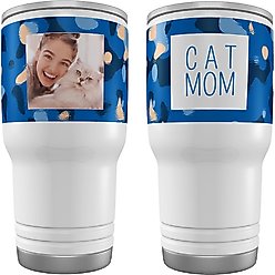 Frisco Double Walled "Cat Mom" Personalized Tumbler, 30-oz cup