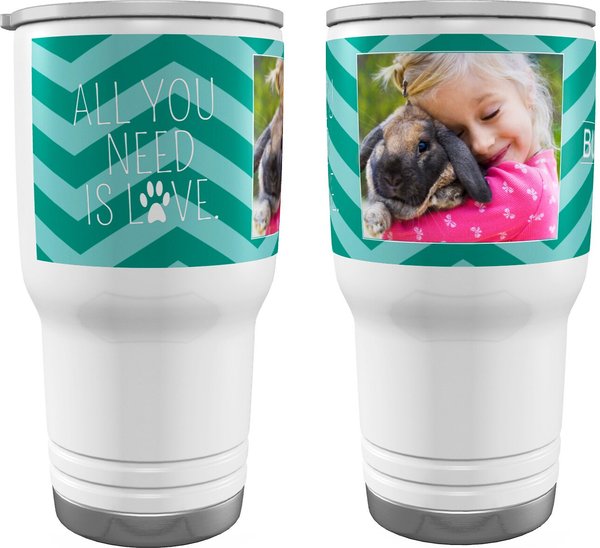 Frisco Double Walled "All You Need Is Love" Personalized Tumbler, 30-oz cup
