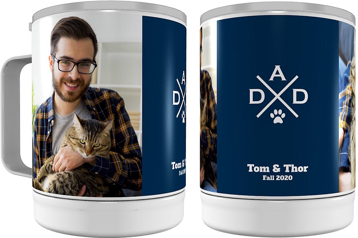 Frisco "Dad" Insulated Stainless Steel Personalized Mug, 10-oz