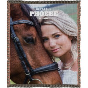 Frisco Portrait Woven Throw Personalized Blanket, 50" x 60"