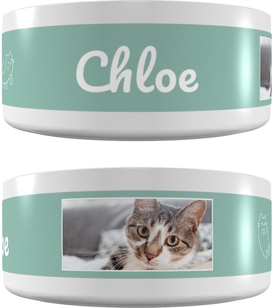 Frisco Playful Kitty Ceramic Personalized Cat Bowl, 1-cup, 8oz, 1 Cup slide 1 of 5