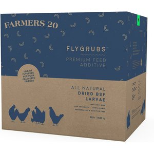 FLYGRUBS Black Soldier Fly Larvae Chicken Treat, 20-lb box