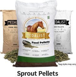 Medalist Sprout Pellets Complete Horse Feed, 50-lb bag