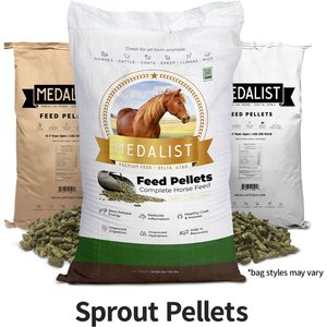 Medalist Sprout Pellets Complete Horse Feed, 50-lb bag