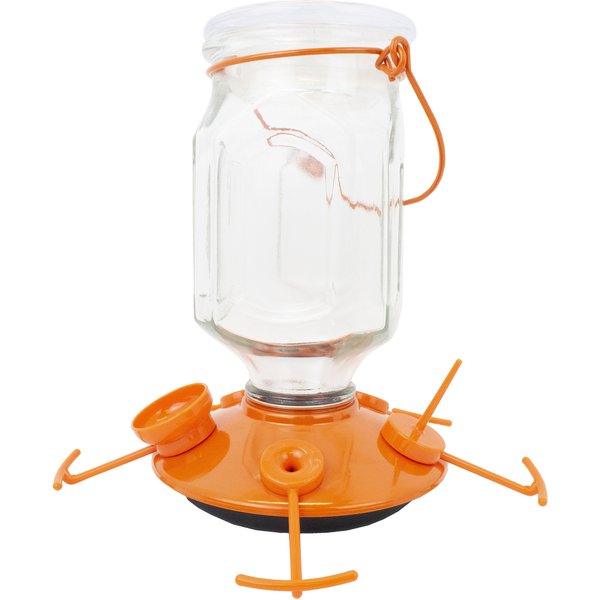 PERKYPET TopFill Glass Oriole Wild Bird Feeder