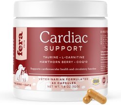 Fera Pet Organics Cardiac Support Salmon Flavor Dog & Cat Supplement, 60 capsules