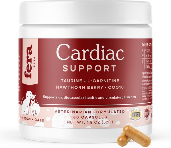 Fera Pet Organics Cardiac Support Salmon Flavor Dog & Cat Supplement, 60 count slide 1 of 7