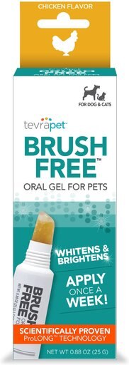 TevraPet Brush Free Dog & Cat Oral Gel, 0.88-oz tube