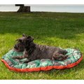 FurHaven Trail Pup Packable Stuff Sack Travel Pillow Dog Bed, Paprika & Camo-Paw, Small