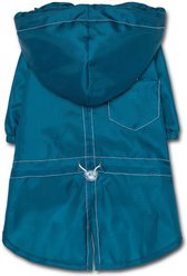 Touchdog Split-Vent Designer Waterproof Dog & Cat Raincoat, Blue, Small
