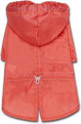 Touchdog Split-Vent Designer Waterproof Dog & Cat Raincoat, Red, X-Large