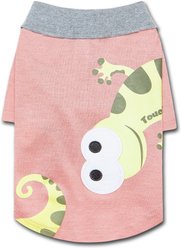 Touchdog Arubark Caribbean Style Dog Polo Dog & Cat T-Shirt, Peach, Small
