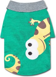 Touchdog Arubark Caribbean Style Dog Polo Dog & Cat T-Shirt, Green, Small