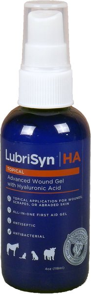 LubriSyn HA Advanced Topical Wound Gel Hyaluronic Acid Dog, Cat & Horse Wound Care Spray, 4-oz bottle slide 1 of 1