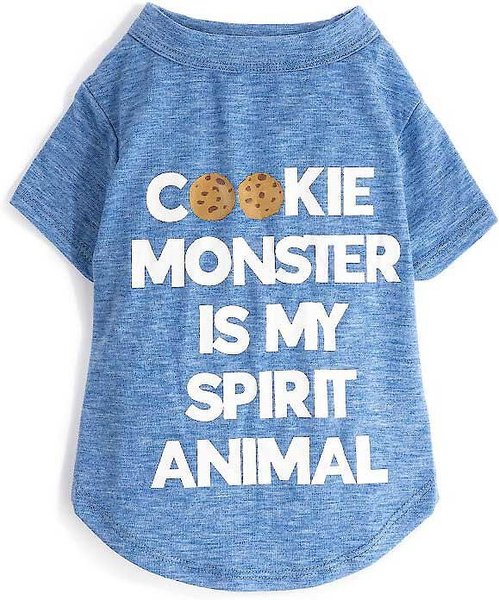 Fab Dog Cookie Monster Is My Spirit Animal Dog T-Shirt, 10-in slide 1 of 5