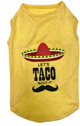 Fab Dog Let's Taco Bout It Dog T-Shirt, 10-in