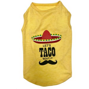Fab Dog Let's Taco Bout It Dog T-Shirt, 16-in