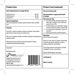 Hyaluronex Joint Support Liquid Horse Supplement, 64-oz bottle slide 2 of 5