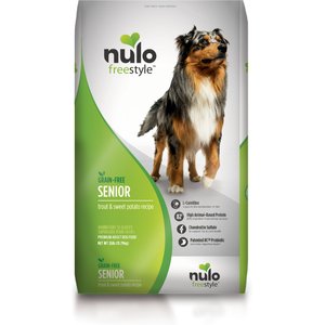 Nulo Freestyle Trout & Sweet Potato Recipe Grain-Free Senior Dry Dog Food, 26-lb bag