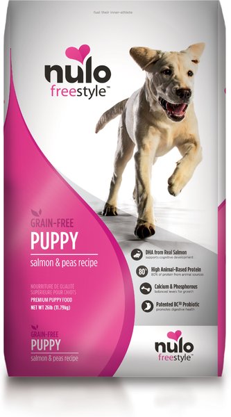 Nulo Freestyle Salmon & Peas Recipe Grain-Free Dry Puppy Food, 26-lb bag slide 1 of 10