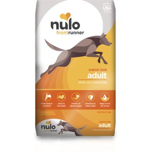 Nulo Frontrunner Ancient Grains Chicken, Oats & Turkey Adult Dry Dog Food, 25-lb bag
